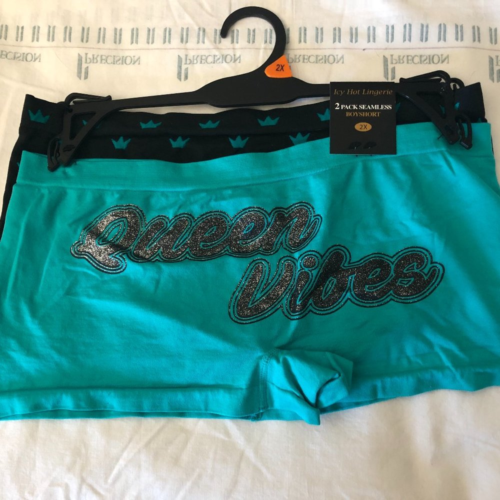 women's 2-pack seamless boy shorts